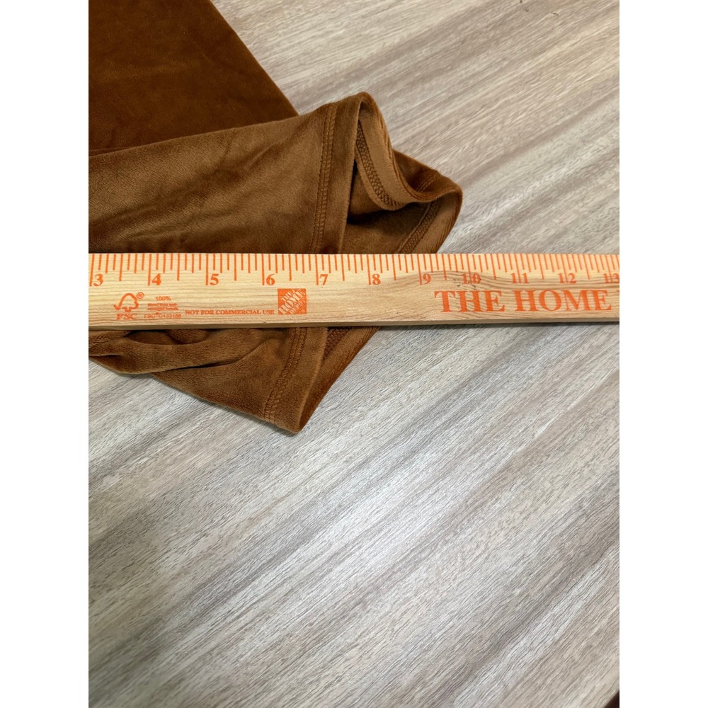 SKIMS Women Velour Biker Shorts XL Brown High Waisted Plush Loungewear Sienna - Picture 10 of 10